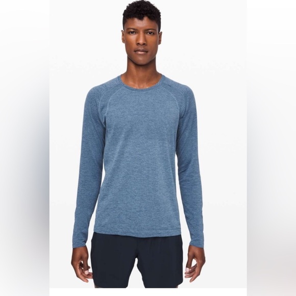 Men’s Lululemon size Small metal vent tech, long sleeve Crew Neckline - Picture 2 of 8